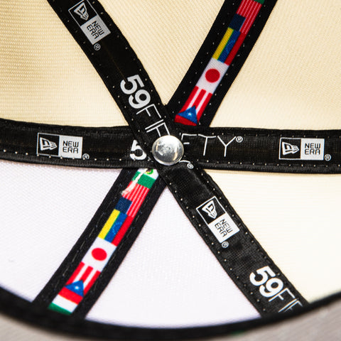 New Era 59Fifty Mexico 2026 World Baseball Classic Mexico Flag Patch Hat - White, Kelly Green New Era