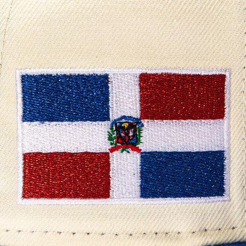 Pre-order New Era 59Fifty Dominican Republic 2026 World Baseball Classic Dominican Republic Flag Patch Hat - White, Royal New Era