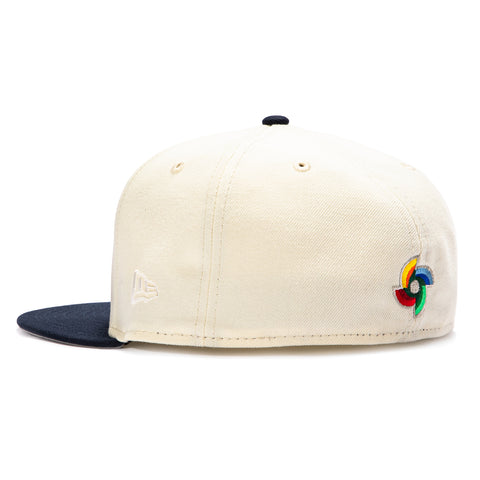 New Era 59Fifty Korea 2026 World Baseball Classic Korea Flag Patch Hat - White, Navy New Era