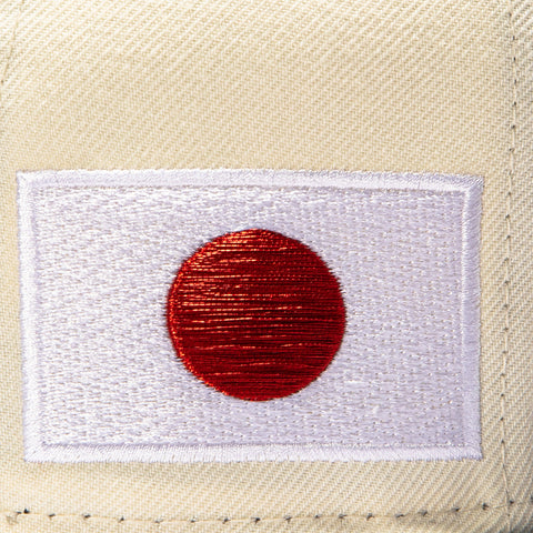 New Era 59Fifty Japan 2026 World Baseball Classic Japan Flag Patch Hat - White, Navy New Era