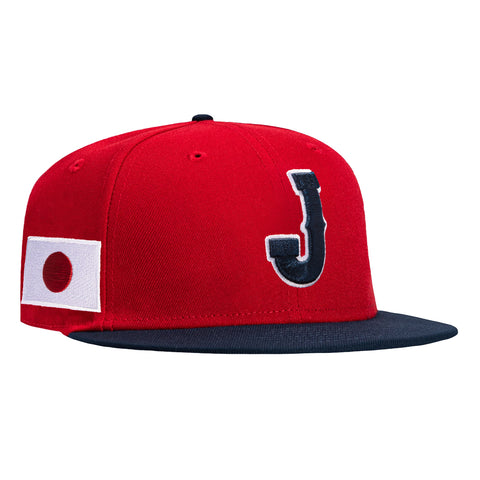 New Era 59Fifty Japan 2026 World Baseball Classic Japan Flag Patch Hat - Red, Navy New Era