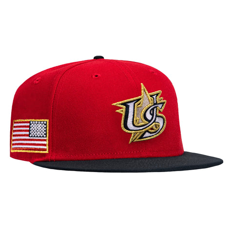 Pre-order New Era 59Fifty USA 2026 World Baseball Classic USA Flag Patch Hat - Red, Navy New Era