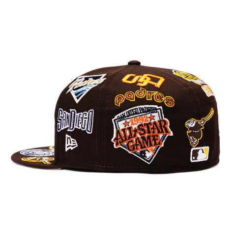 ALL OVER PADRES BRN New Era