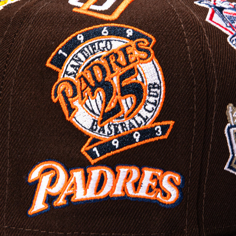 ALL OVER PADRES BRN New Era