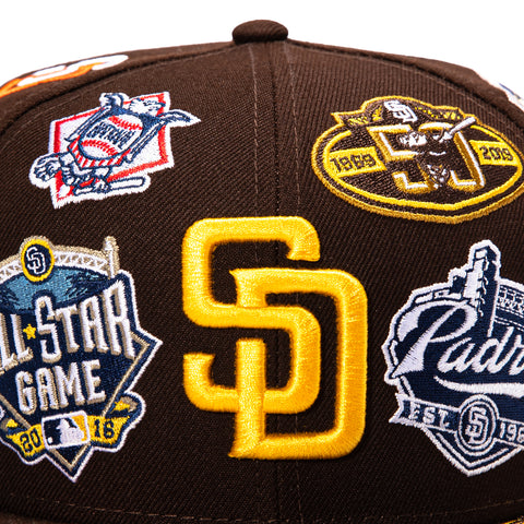 ALL OVER PADRES BRN New Era