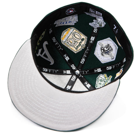 New Era 59Fifty All Over Oakland Athletics Hat - Green