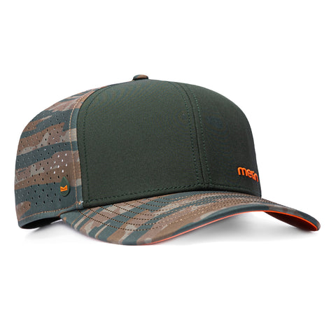 Melin Compass Hydro Snapback Hat - Green, Camo Melin