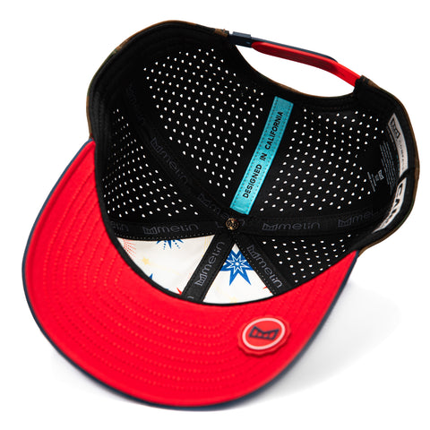 Melin Compass Merica Hydro Snapback Camo Hat - White, Navy, Royal Melin