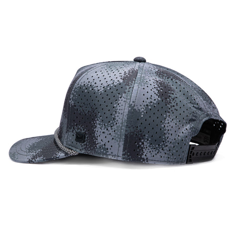 Melin Odysea Hydro Rope Mosaic Drift Snapback Hat - Grey, Graphite Melin