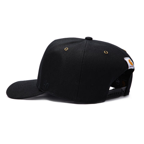 47 Brand x Carhartt Dyed Anaheim Ducks Hitch Adjustable Snapback Hat - Black 47 Brand