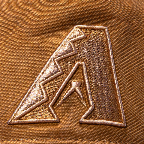 47 Brand x Carhartt Dyed Arizona Diamondbacks Hitch Adjustable Snapback Hat - Brown 47 Brand