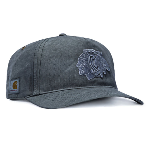 47 Brand x Carhartt Chicago Blackhawks Hitch Adjustable Snapback Hat - Black 47 Brand