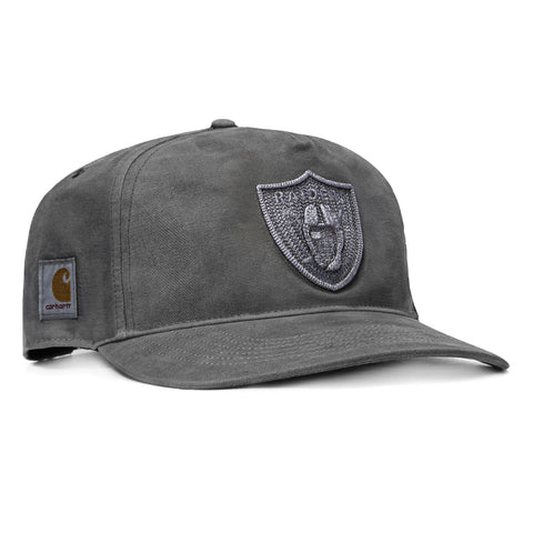 47 Brand x Carhartt Dyed Las Vegas Raiders Hitch Adjustable Snapback Hat - Black 47 Brand