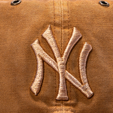 47 Brand x Carhartt Trucker Dyed New York Yankees Adjustable Snapback Hat - Brown 47 Brand