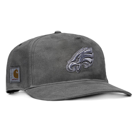 47 Brand x Carhartt Dyed Philadelphia Eagles Hitch Adjustable Snapback Hat - Black 47 Brand