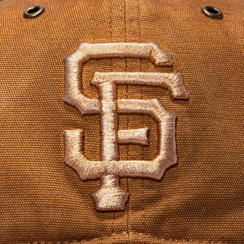 47 Brand x Carhartt Trucker Dyed San Francisco Giants Adjustable Snapback Hat - Brown 47 Brand