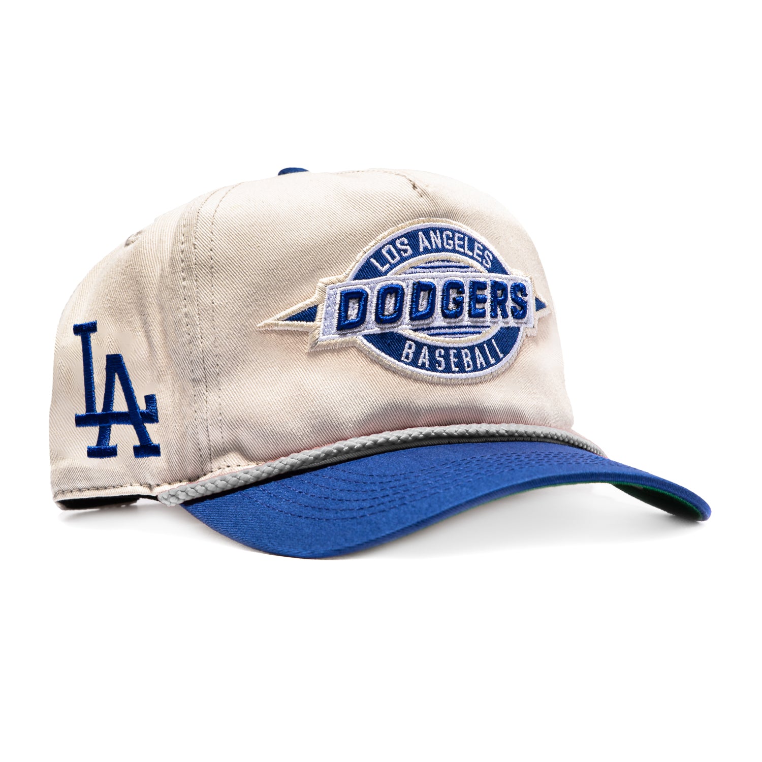 47 Brand Frame Out Los Angeles Dodgers Hitch Snapback Hat - Stone
