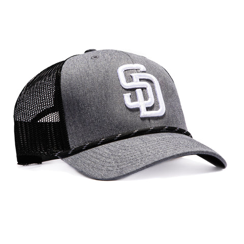 CARBON ROPE TRUCKER PADRES GRY/BLK SN 47 Brand