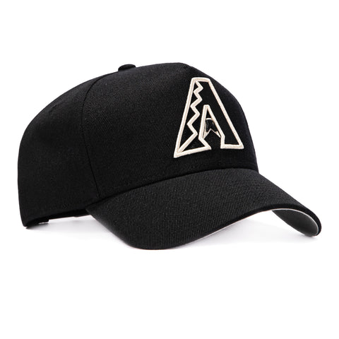 47 Brand Ballpark Arizona Diamondbacks Offside Snapback Hat - Black, White 47 Brand