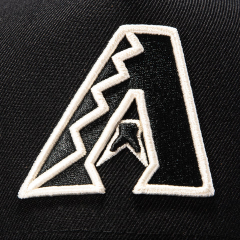 47 Brand Ballpark Arizona Diamondbacks Offside Snapback Hat - Black, White 47 Brand
