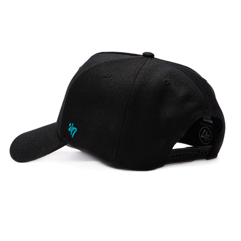 47 Brand Ballpark Arizona Diamondbacks Offside Snapback Hat - Black, Teal 47 Brand
