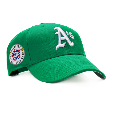 47 Brand Sureshot Oakland Athletics 1987 All Star Game Patch MVP Snapback Hat - Kelly Green 47 Brand