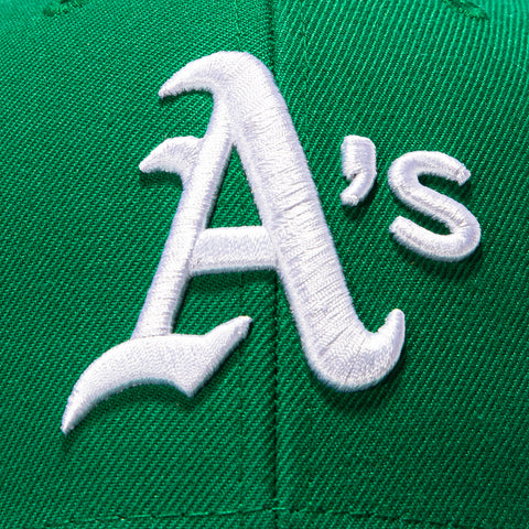 47 Brand Sureshot Oakland Athletics 1987 All Star Game Patch MVP Snapback Hat - Kelly Green 47 Brand