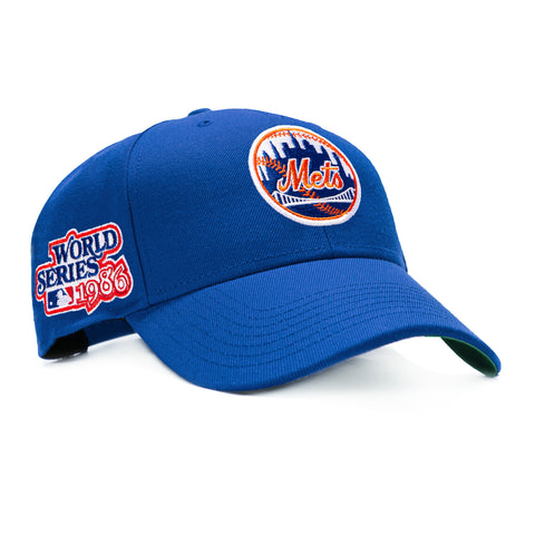 47 Brand Sureshot New York Mets 1986  World Series Patch MVP Snapback Hat - Royal 47 Brand