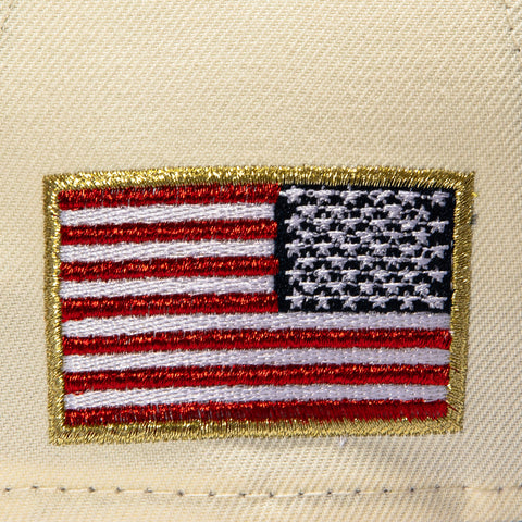 Pre-order New Era 9Forty A-Frame USA 2026 World Baseball Classic USA Flag Patch Snapback Hat - White, Navy New Era
