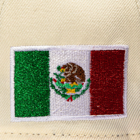 New Era 9Forty A-Frame Mexico 2026 World Baseball Classic Mexico Flag Patch Snapback Hat - White, Red New Era