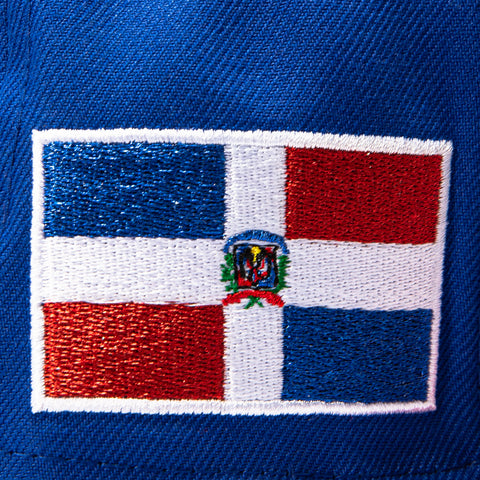 Pre-order New Era 9Fifty Youth Dominican Republic 2026 World Baseball Classic Dominican Republic Flag Patch Snapback Hat - Royal, Red New Era