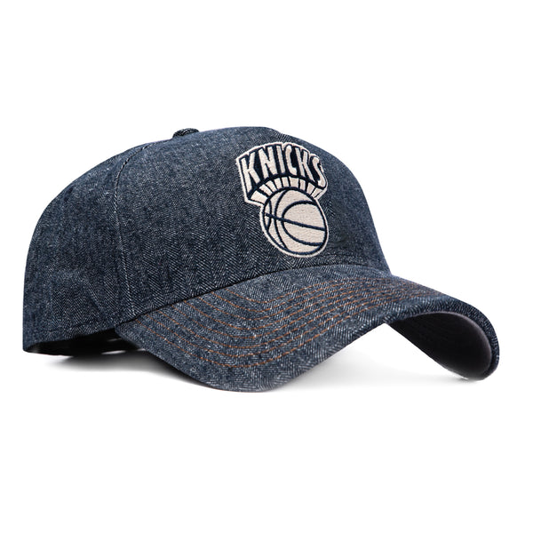 New Era 59Forty A-Frame Knicks Hat - Navy Denim – Hat Club