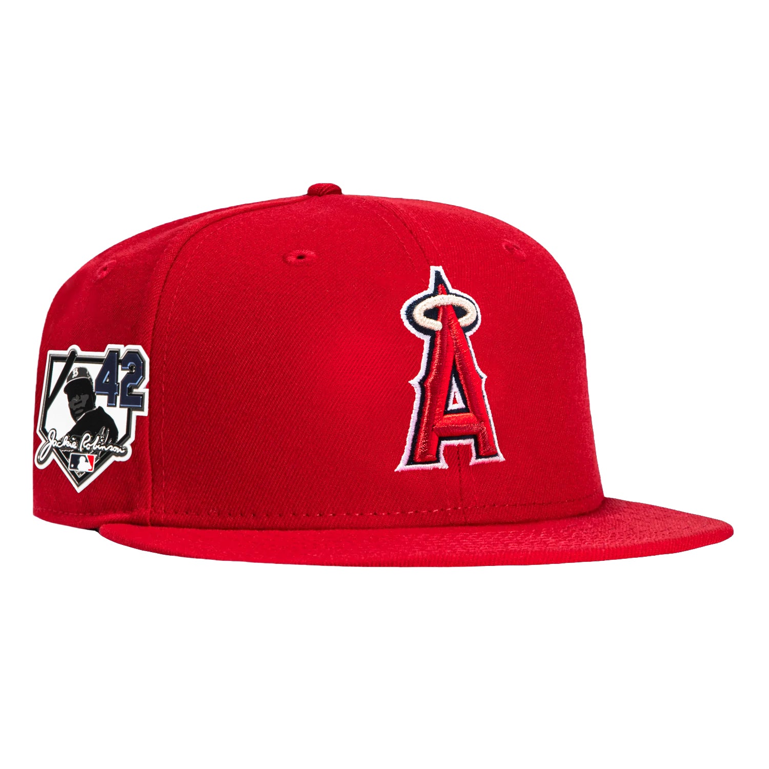 New Era 59Fifty Los Angeles Angels 42 Jackie Robinson Patch Hat