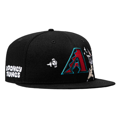 New Era 9Fifty Looney Tunes Arizona Diamondbacks Bugs Patch Snapback Hat - Black New Era