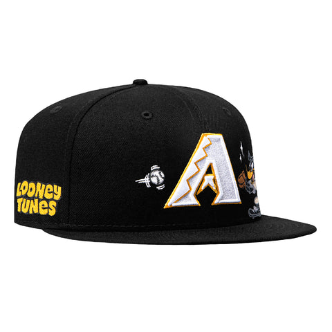 New Era 9Fifty Looney Tunes Arizona Diamondbacks Daffy Patch Snapback Hat - Black New Era