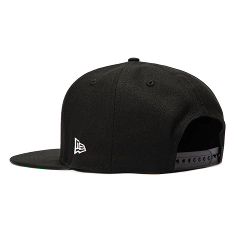 New Era 9Fifty A-Frame Ring Los Angeles Dodgers Logo Patch Snapback Hat - Black New Era