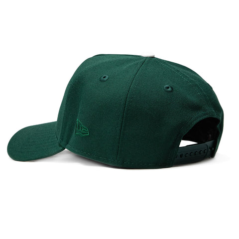 New Era 9Forty A-Frame Los Angeles Dodgers 2025 World Series Patch Snapback Hat - Green, White New Era