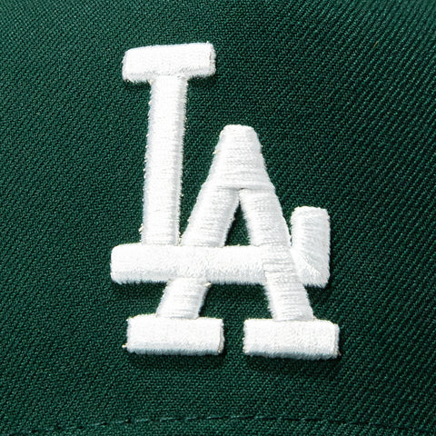 New Era 9Forty A-Frame Los Angeles Dodgers 2025 World Series Patch Snapback Hat - Green, White New Era