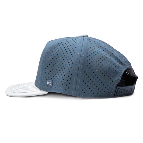 Melin Odysea Stacked Hydro Snapback Hat - Navy, Grey Melin