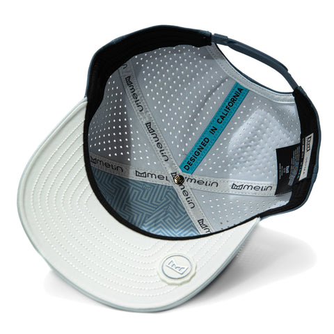 Melin Odysea Stacked Hydro Snapback Hat - Navy, Grey Melin