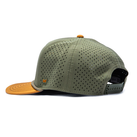 Melin Odysea Hydro Rope Transit Snapback Hat - Olive, Tan Melin