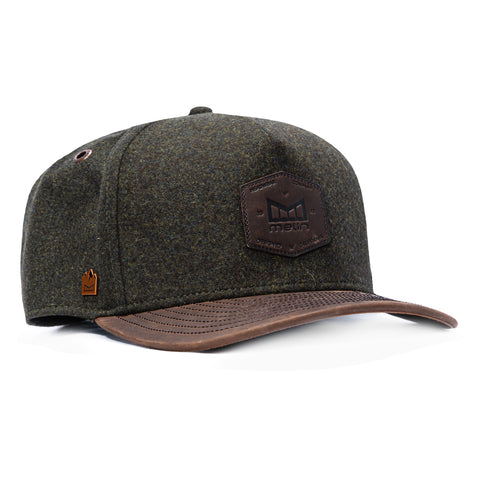 Melin Thermal Odysea Scout Snapback Hat - Green Heather, Brown Melin