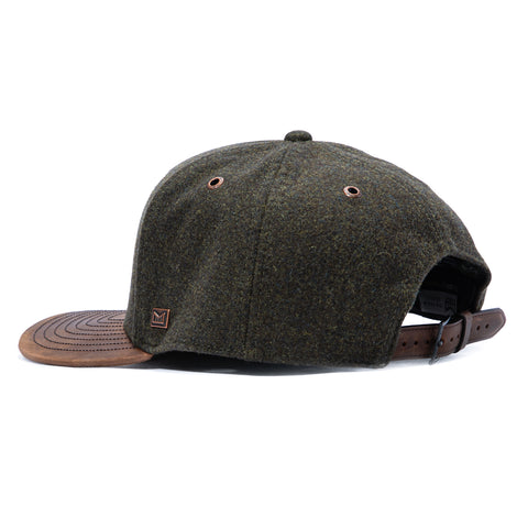 Melin Thermal Odysea Scout Snapback Hat - Green Heather, Brown Melin