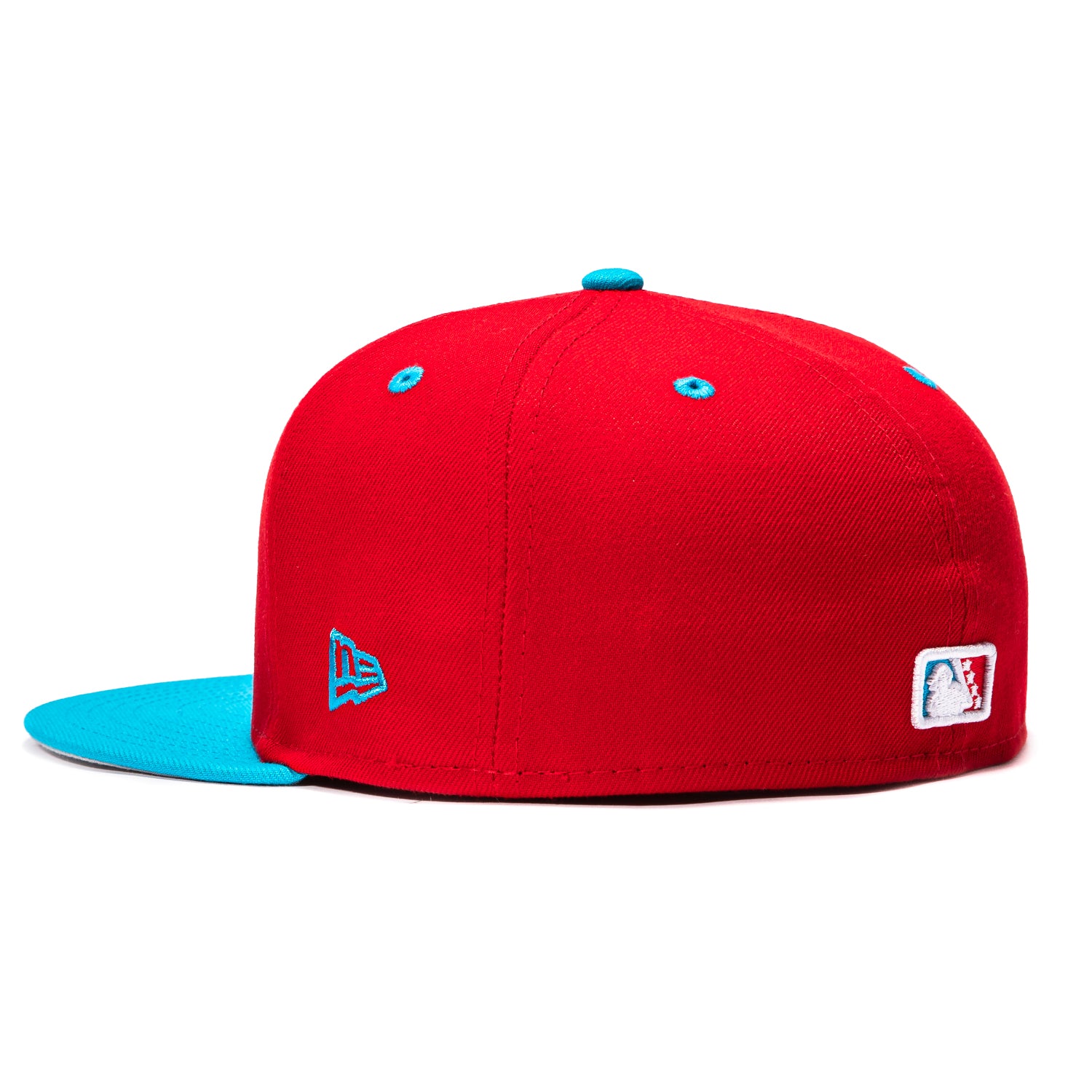 New Era 59Fifty Biloxi Shuckers Mudbugs Hat - Red, Neon Blue – Hat