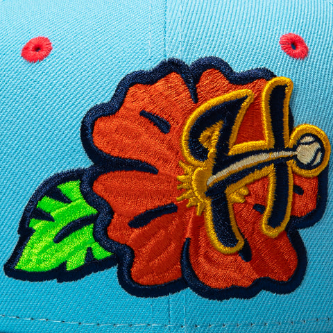 New Era 59Fifty Harrisburg Senators Luau Hat - Black, Purple New Era