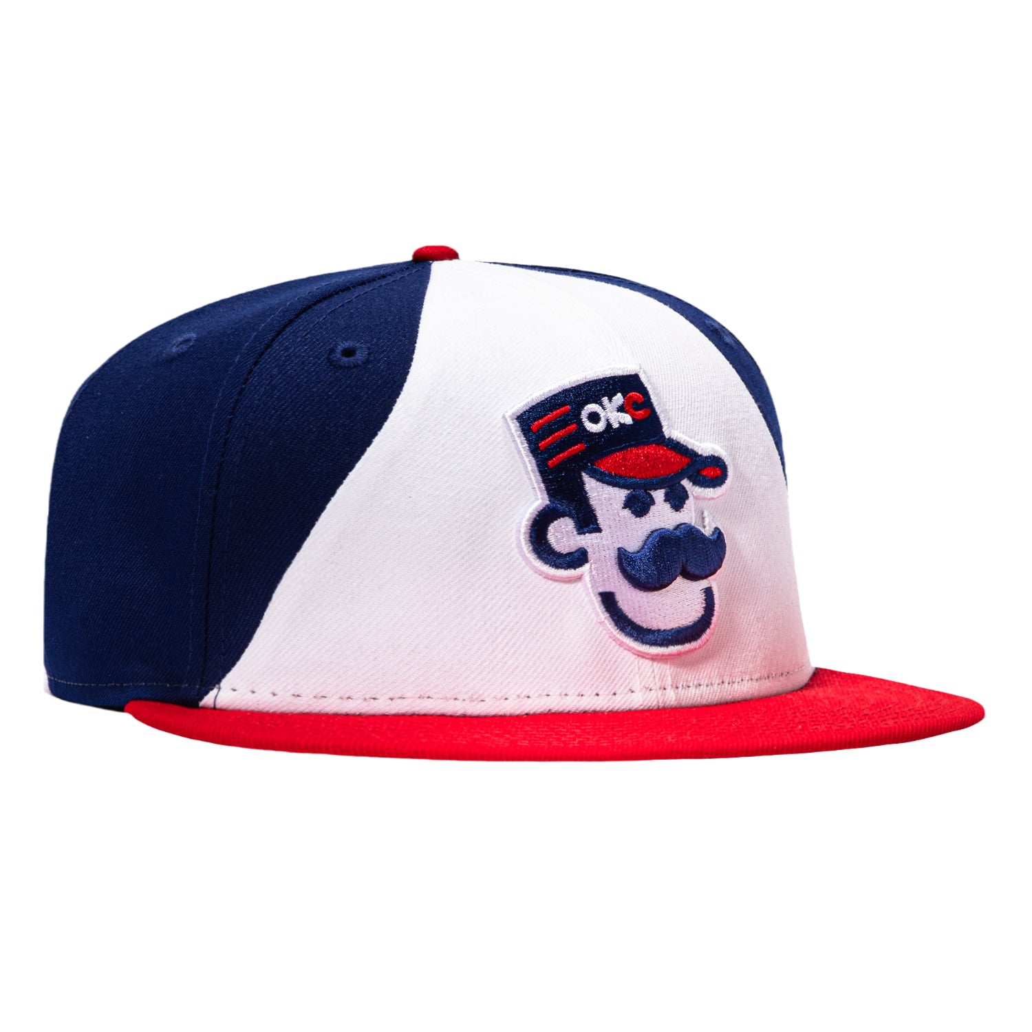 New Era 59Fifty Oklahoma City Comets 89ers Rail Hat - White, Royal