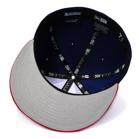New Era 59Fifty Oklahoma City Comets 89ers Rail Hat - White, Royal, Red New Era