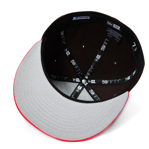 New Era 59Fifty Salt Lake Bees Dirty Sodas Hat - Brown, Red New Era
