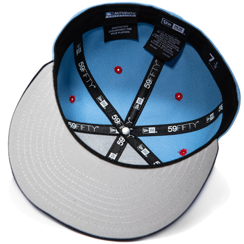 New Era 59Fifty Binghamton Rumble Ponies Bobbers Hat - Light Blue, Navy New Era