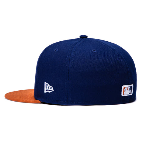 New Era 59Fifty Durham Bulls D Hat - Royal, Burnt Orange New Era